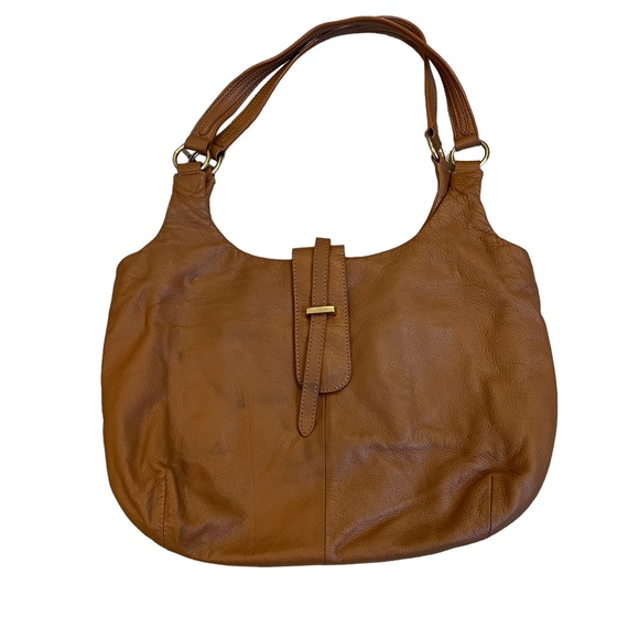 Barr + Barr New York Tan Leather Shoulder Bag - Picture 4 of 16
